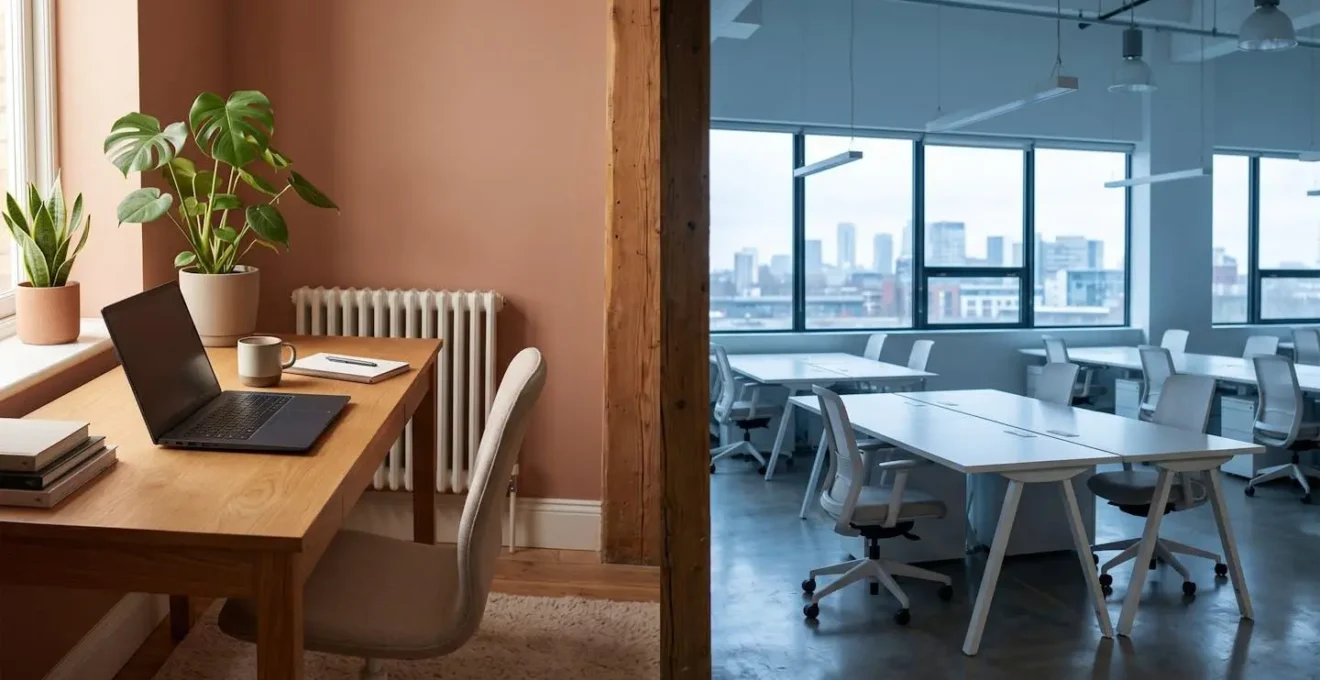 Vue en coupe d'un appartement montrant les différentes sources de consommation énergétique en télétravail